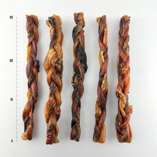 Braided Bully Stick 30 CM | 5-pack