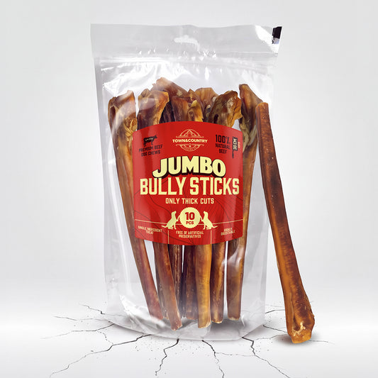 Large Bully Stick 30 CM | Long-Lasting Natural Chews 10-pack