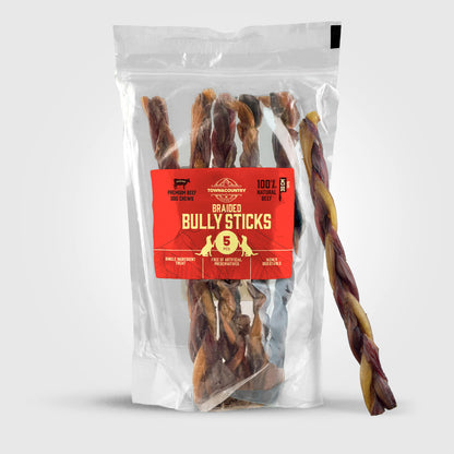 Braided Bully Stick 30 CM | 5-pack