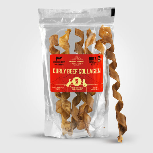 Curly Beef Collagen 30 CM | 5-pack